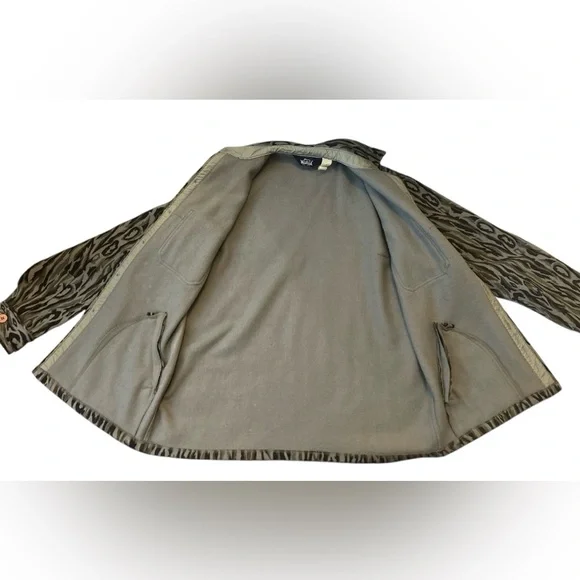 Vintage 100% Wool Woolrich Button Down Shirt Jacket Made in USA Men’s Medium - Picture 6 of 8